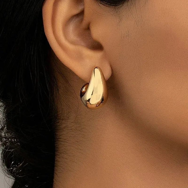 Gold Teardrop Earrings