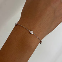 Silver Tia Moissanite Bracelet