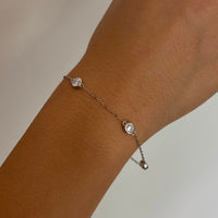 Silver Tia Moissanite Bracelet