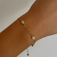 Gold Tia Moissanite Bracelet